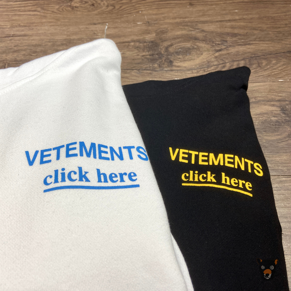 Худи Vetements "Click here"