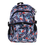 Рюкзак школьный 38*25*12см, серый, 2отдел+карман, 2бок.кармана