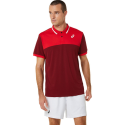 Мужское теннисное поло ASICS Court Polo Men - Dark Red, Red