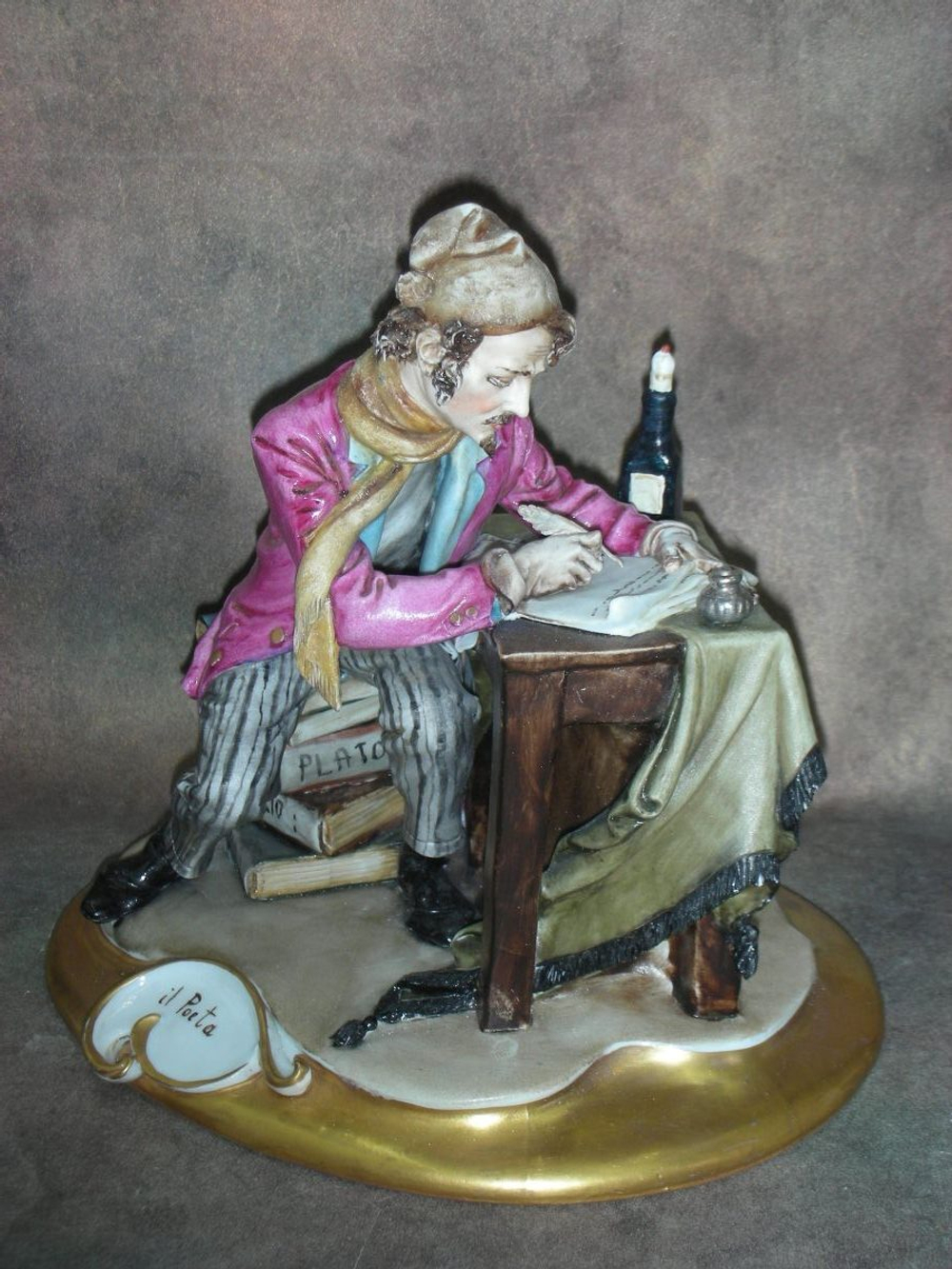Статуэтка. Фарфор. Поэт. Capodimonte. Италия