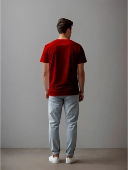 Футболка однотонная базовая хлопок унисекс Баракаттекс