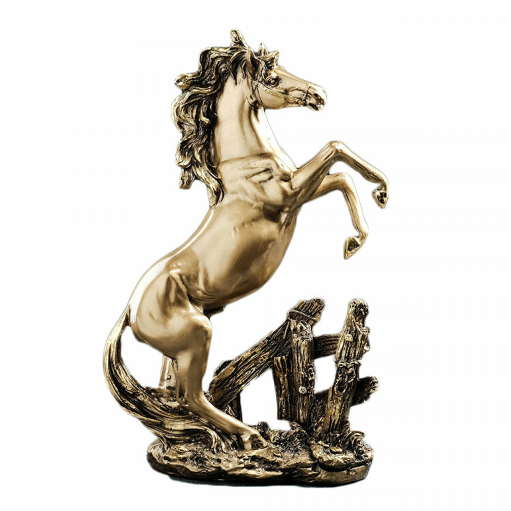 101389 Фигурка декоративная "Лошадь на камне большая"