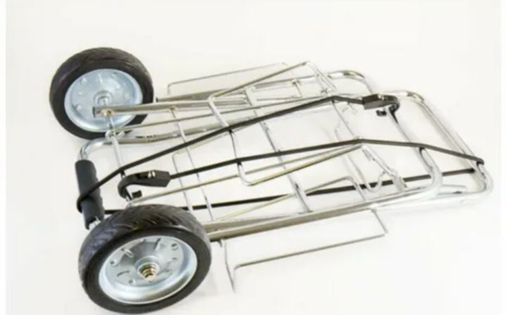 Тележка Рыжий кот BMC-11LS хромированная, металлические колеса 40кг 093521