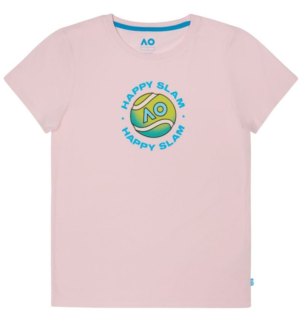Женская теннисная футболка Australian Open Happy Slam T-Shirt - Розовый