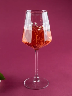 Бокалы для вина 2 шт с золотой каймой 430 мл