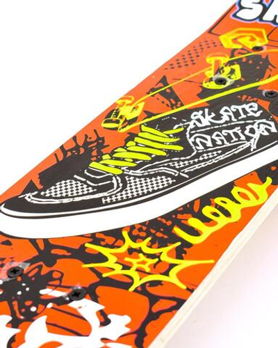 Скейт деревянный 60*15*8см, колеса PU