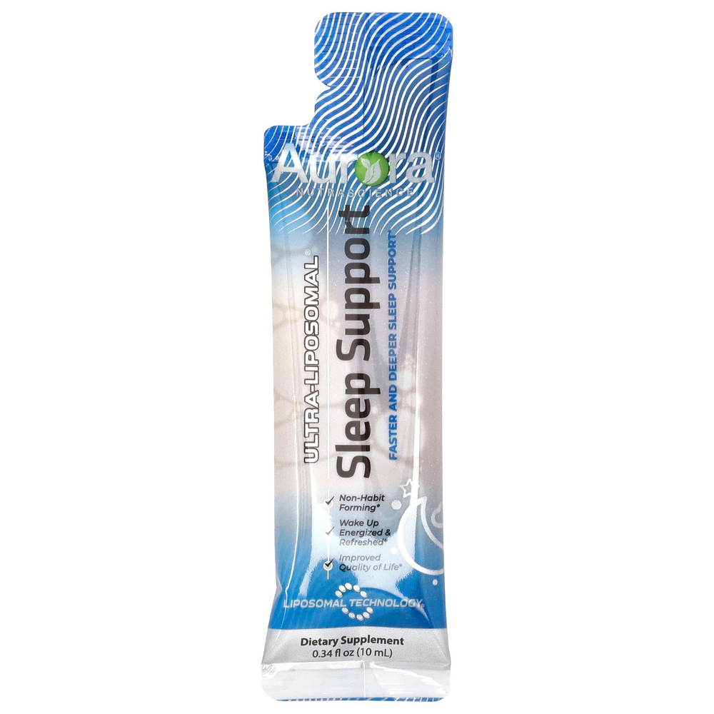 Aurora Nutrascience, Ultra-Liposomal® Sleep Support, 10 пакетиков по 10 мл (0,34 жидк. Унции)