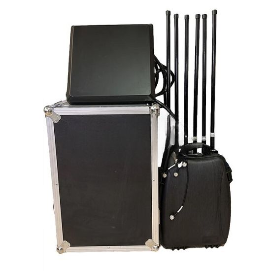 Подавитель дронов РЭБ CKJ-1704-Mobile 340W 7 канальный мощный блокиратор квадрокоптеров