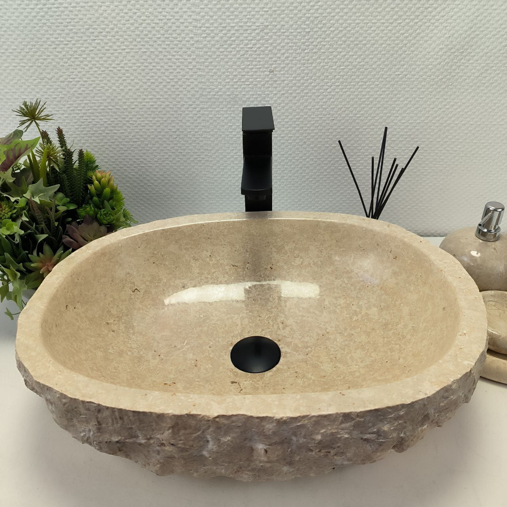 Раковина из мрамора Erozy Cream EM-62672 52*40*15 122