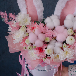 163. Милая весенняя коробка с ушками и вербой