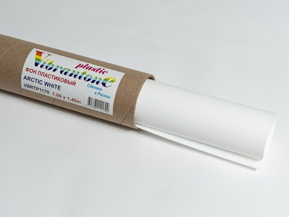 Фон пластиковый Vibrantone 1x1,4м Arctic White белый