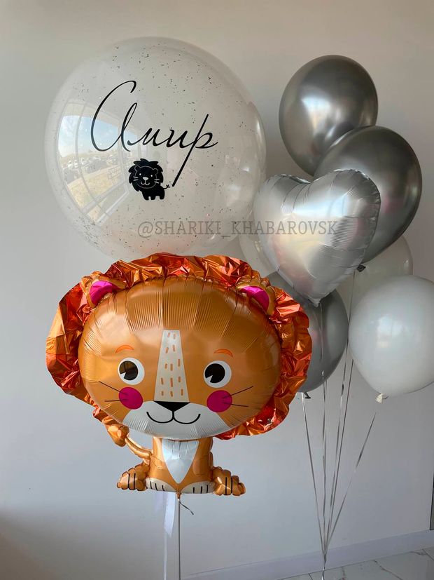 Воздушные шары на выписку для мальчика №8069