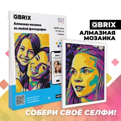QBRIX Алмазная фото-мозаика на подрамнике POP-ART A4