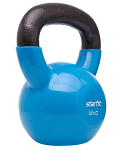 Гиря винил. STARFIT DB-401, 12 кг, цвет синий