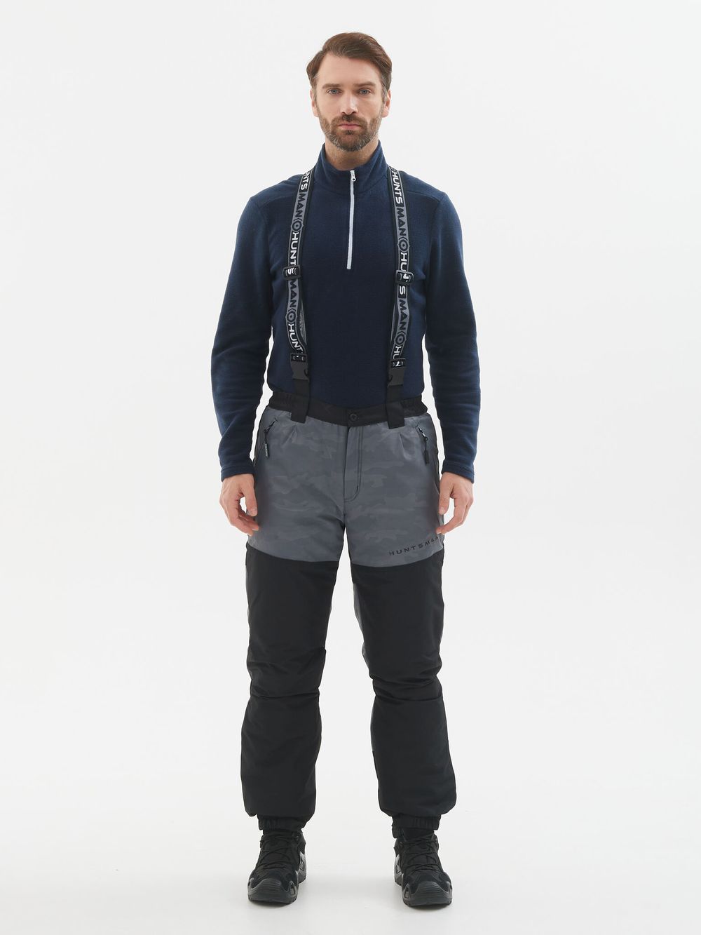 Костюм зимний Горка-Люкс ткань Breathable Camo цвет Серый