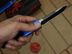 Нож Microtech Ultratech S/E - синяя рукоять, стандартный черный клинок + запчасти RK-376