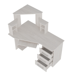 "Каспер" стол компьютерный ясень белый