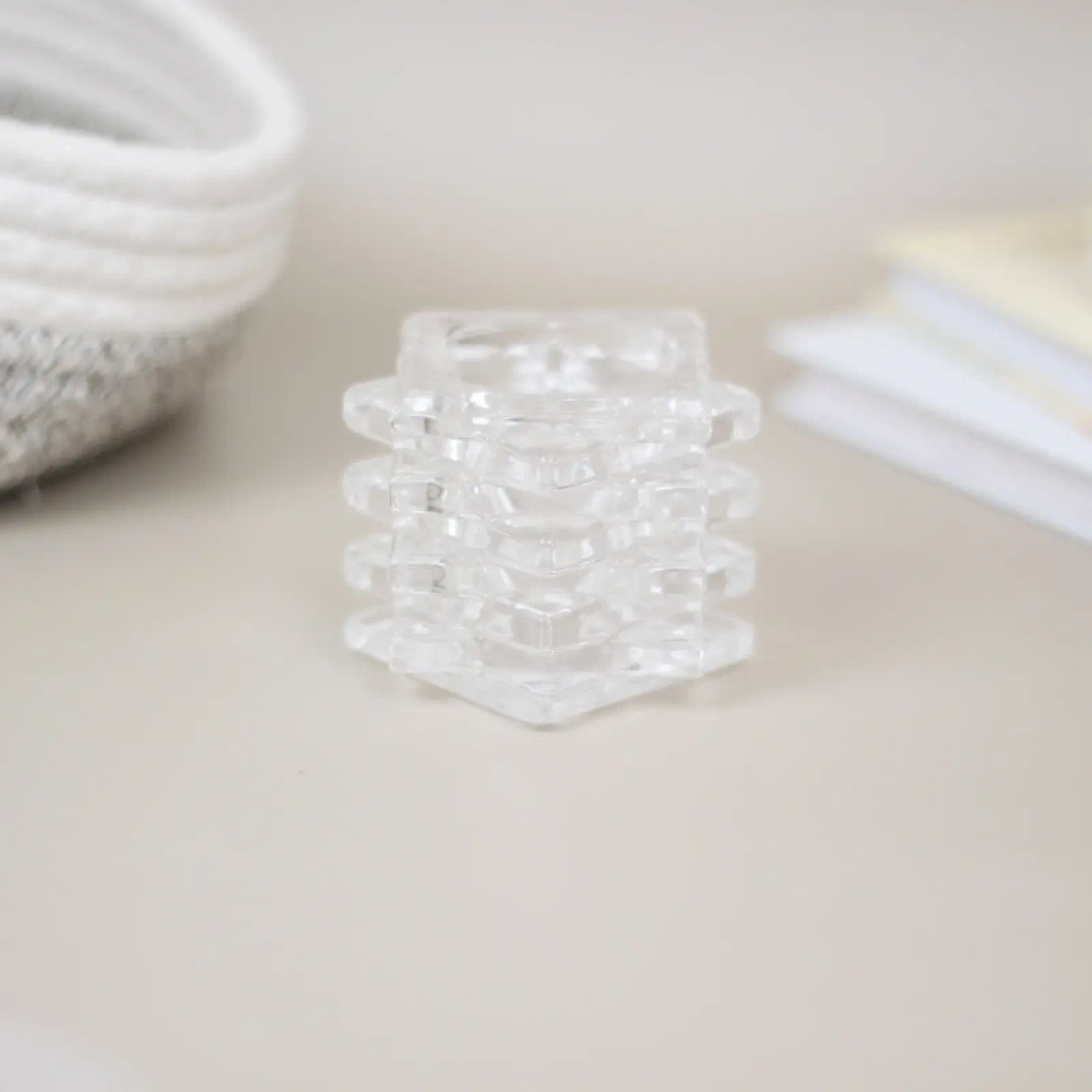 Подсвечник «Куб» 7*6 см, Белый