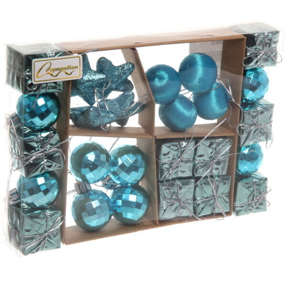 Набор украшений «Весёлая сказка» 20*14 см, 3 см (24 предемета)