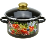 Кастрюля эмалированная 2л «Жостово» 10-1610/6