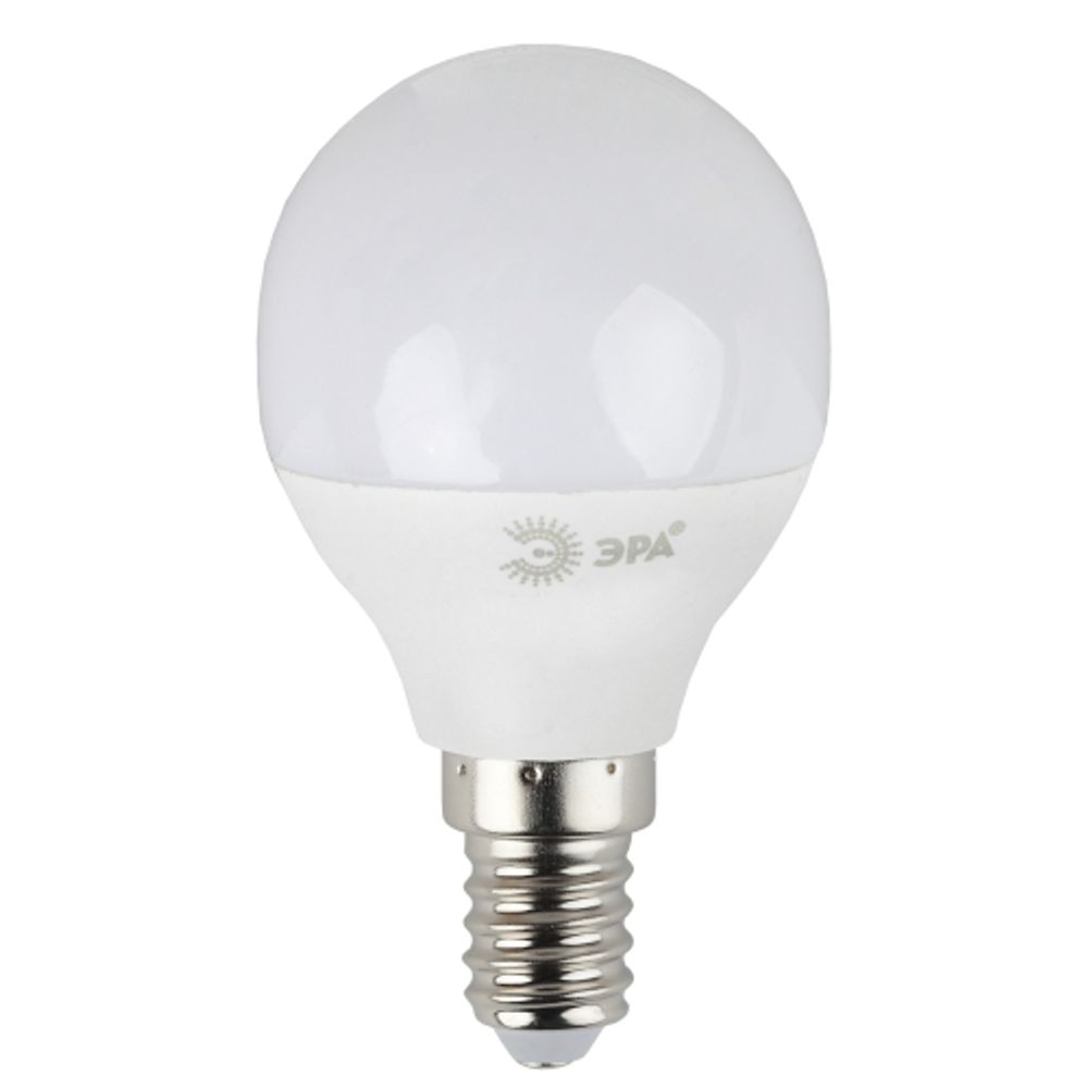 Лампа светодиодная ЭРА STD LED P45-7W-860-E14 7Вт шар холодный дневной свет Е14 | Лампы cветодиодные Шар (G/P)