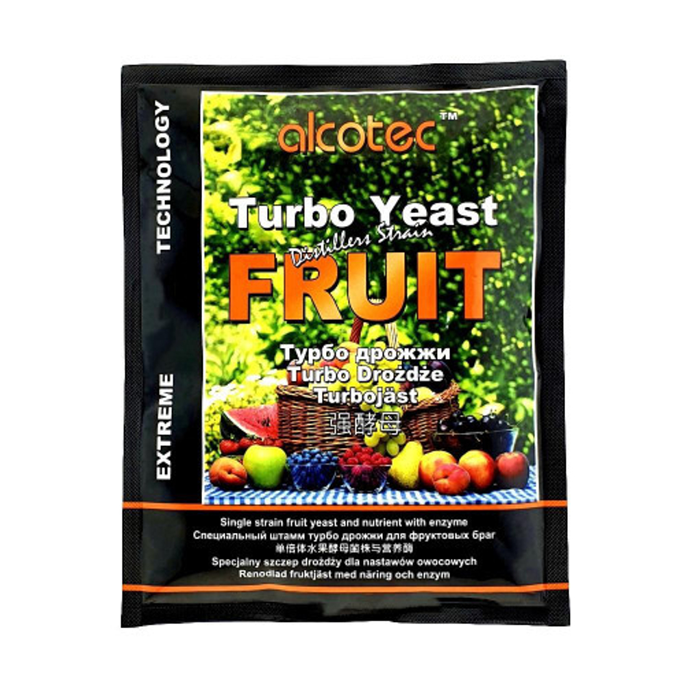 Спиртовые дрожжи Alcotec FRUIT, 60 гр