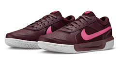 Женские Кроссовки теннисные Nike Zoom Court Lite 3 Premium - burgundy crush/pinksicle/hyper pink