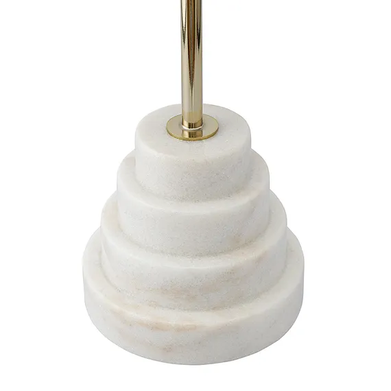 Столик кофейный Sustainable Collection, Ø38х53 см, серый, белый мрамор