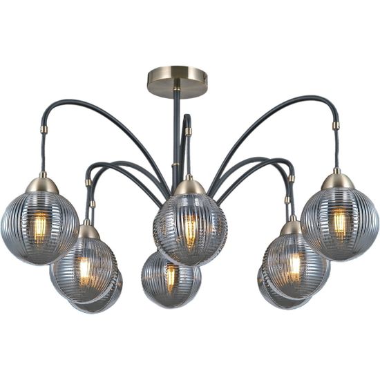 Люстра потолочная ILLUMICO E27 IL0433-8PSQ-79 BK AB