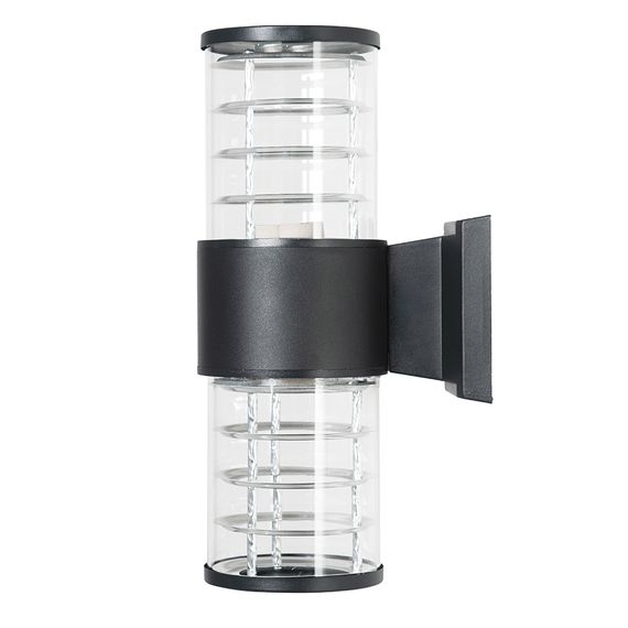 Светильник садово-парковый Feron.ONE DH0802-P, на стену вверх/вниз, E27 230V, черный пластик