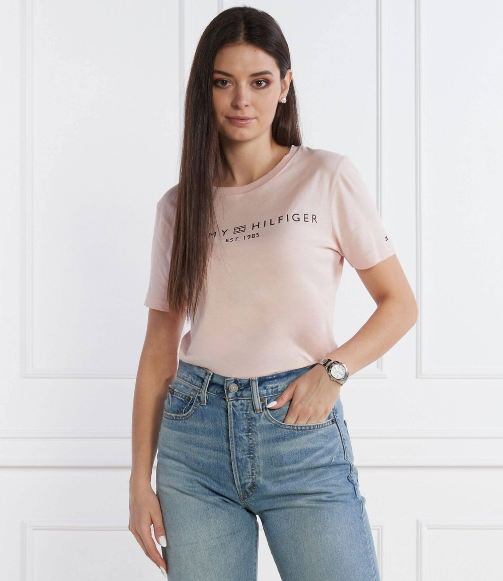 Футболка REG CORP LOGO C-NK SS Tommy Hilfiger - пудро-розовый(WW0WW40276)