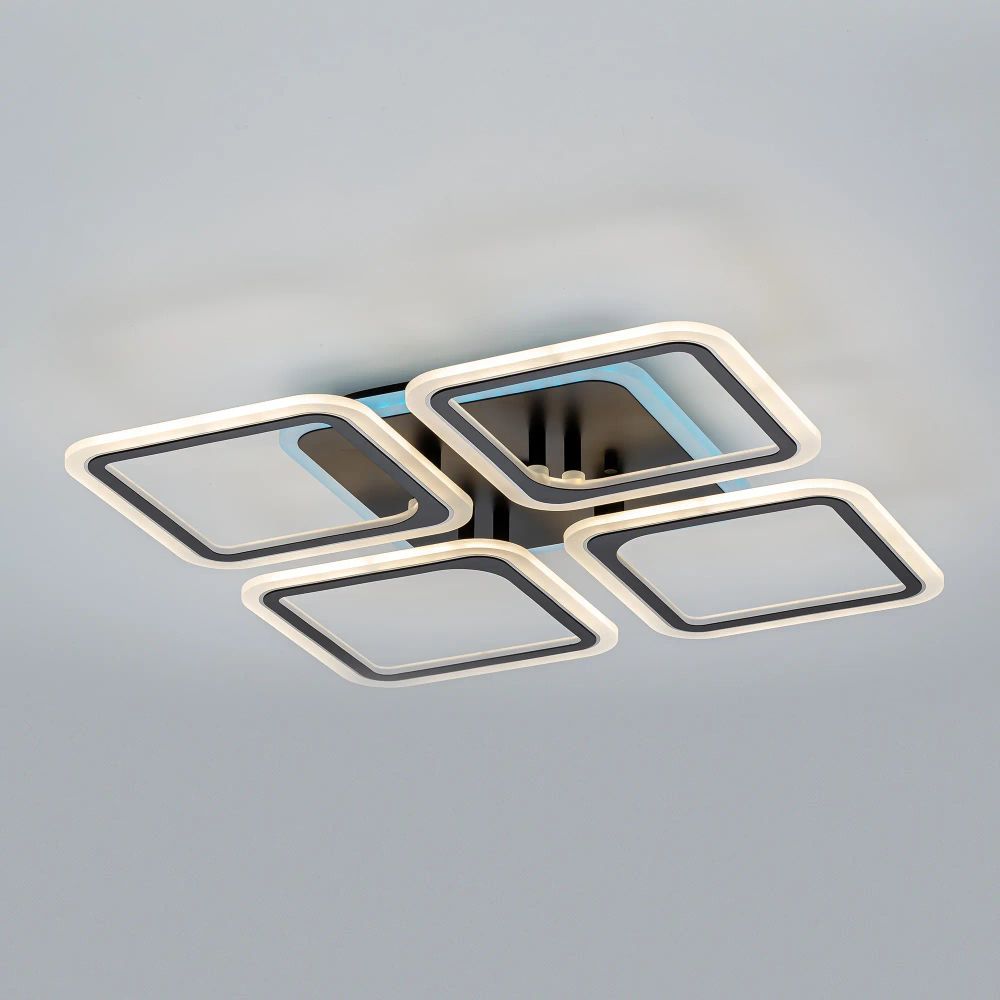 Citilux Марсель Смарт CL232A145E RGB Умная люстра Чёрная