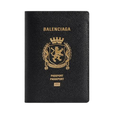 Balenciaga Logo Printed Passport Holder