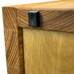 Ящик кейс органайзер из натурального ясеня для хранения до 120 виниловых пластинок (LUXBOX)