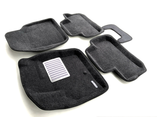 Коврики салона для LAND ROVER Freelander II (2006-2014) Euromat 3D Lux серые. Арт. EM3D-003101G