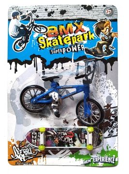 Пальчиковый скейт Fingerboard с велосипедом 2в1