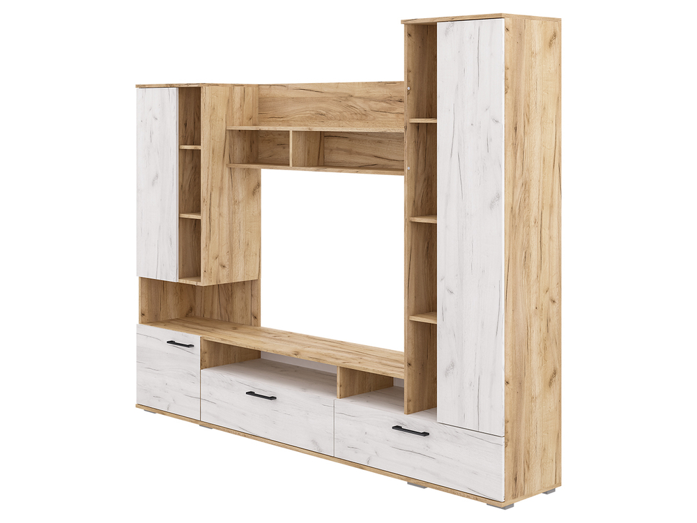 Гостиная Калипсо Крафт светлый/Крафт золотой