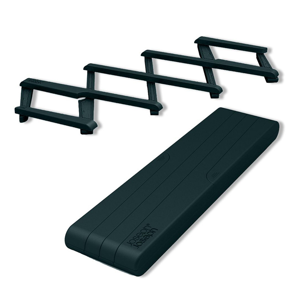 Подставка под горячее раскладная stretch™, черная