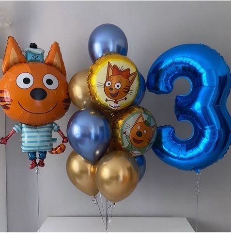 Шары Коржик три кота 3 года малыша