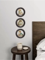 Картины на стену интерьерная на холсте 3 шт 17.5 см