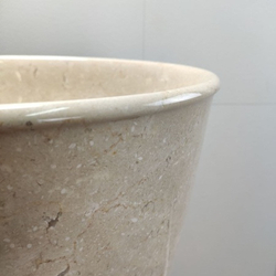 Раковина напольная из мрамора Pedestal Cream/Cream MN-0402 (40*40*90 см)