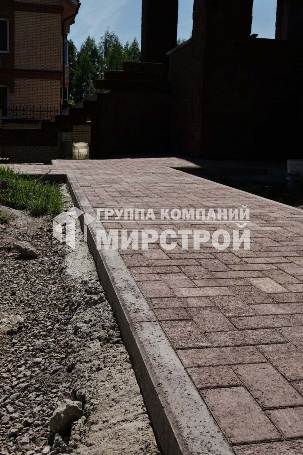 Тротуарная плитка ПРЯМОУГОЛЬНИК А.2.П.4 200x100 мм Листопад гранит Хаски