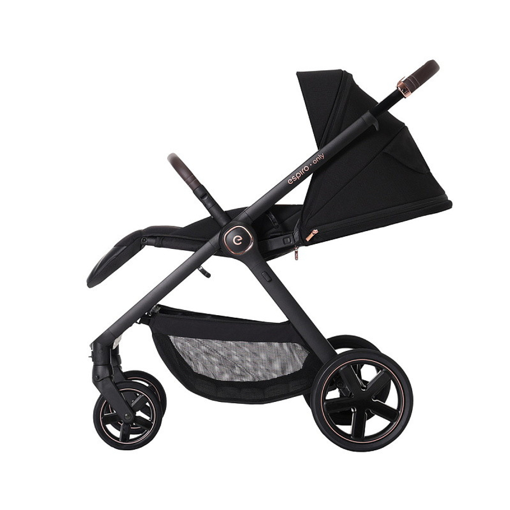 Детская коляска 3 в 1 Espiro Only 2025 и автокресло Pi Begie 410 stylish black / Бежевый (Beige 109)