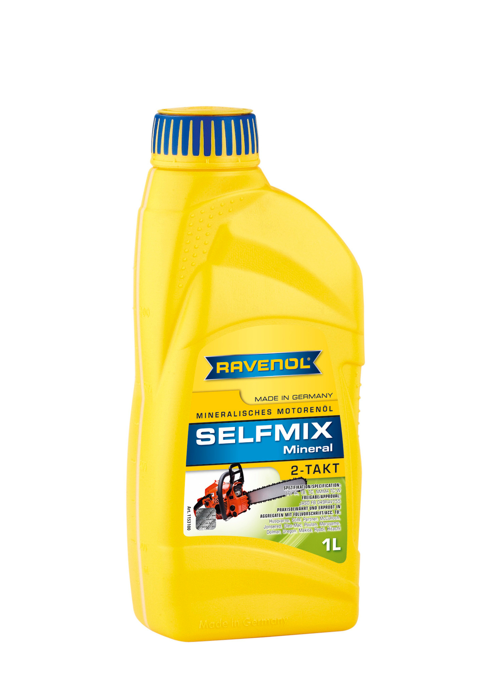 Масло Ravenol Selfmix 2T минеральное 1л