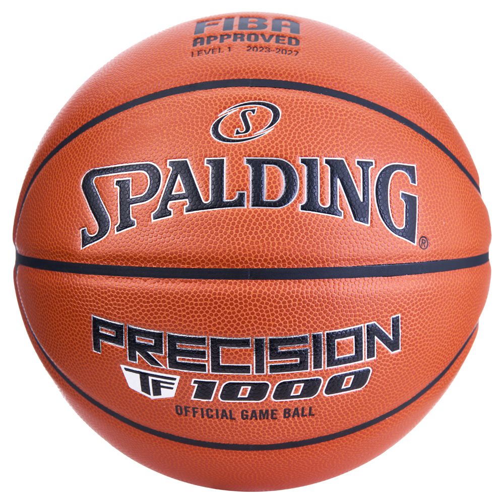 Мяч баск. SPALDING TF-1000 Precision 77526z, р.7, FIBA Appr,микр. zK-композит,нейл.корд, оранжевый