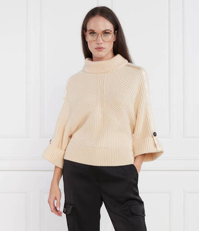 Хлопковый свитер Marc Cain - кремовый (VC 41.17 M05)