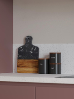 Доска сервировочная marm, 21,5х33,5 см, черный мрамор/акация