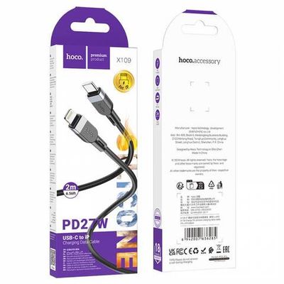 Кабель Type-C на Lightning Hoco X109 2m (black)