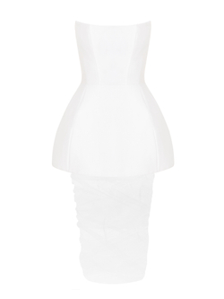 Платье - корсет с баской