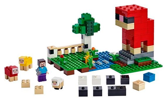 Lego konstruktor Minecraft The Wool Farm